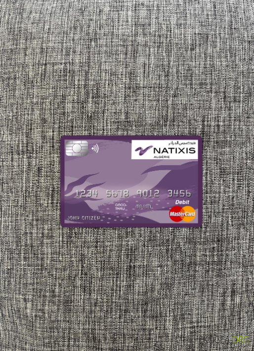 Algérie Natixis algerie banque master card photolook recto